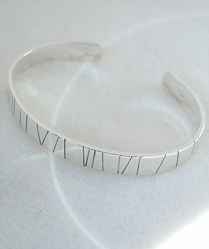 Silver Line Bangle