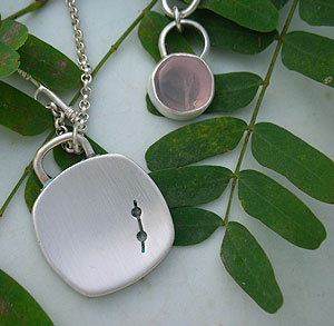 Opal Moon Shape Pendant